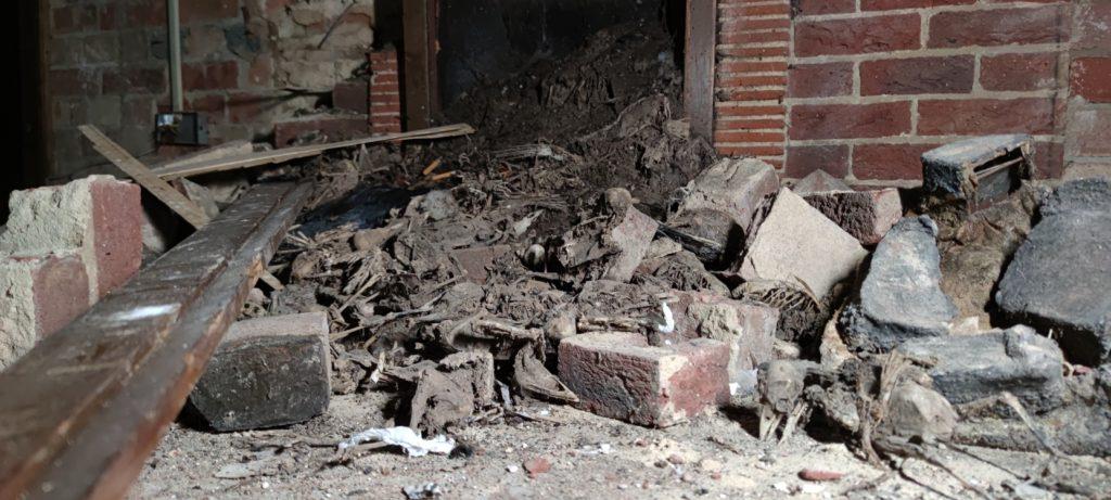Collapsed Chimney Treloar Hospital